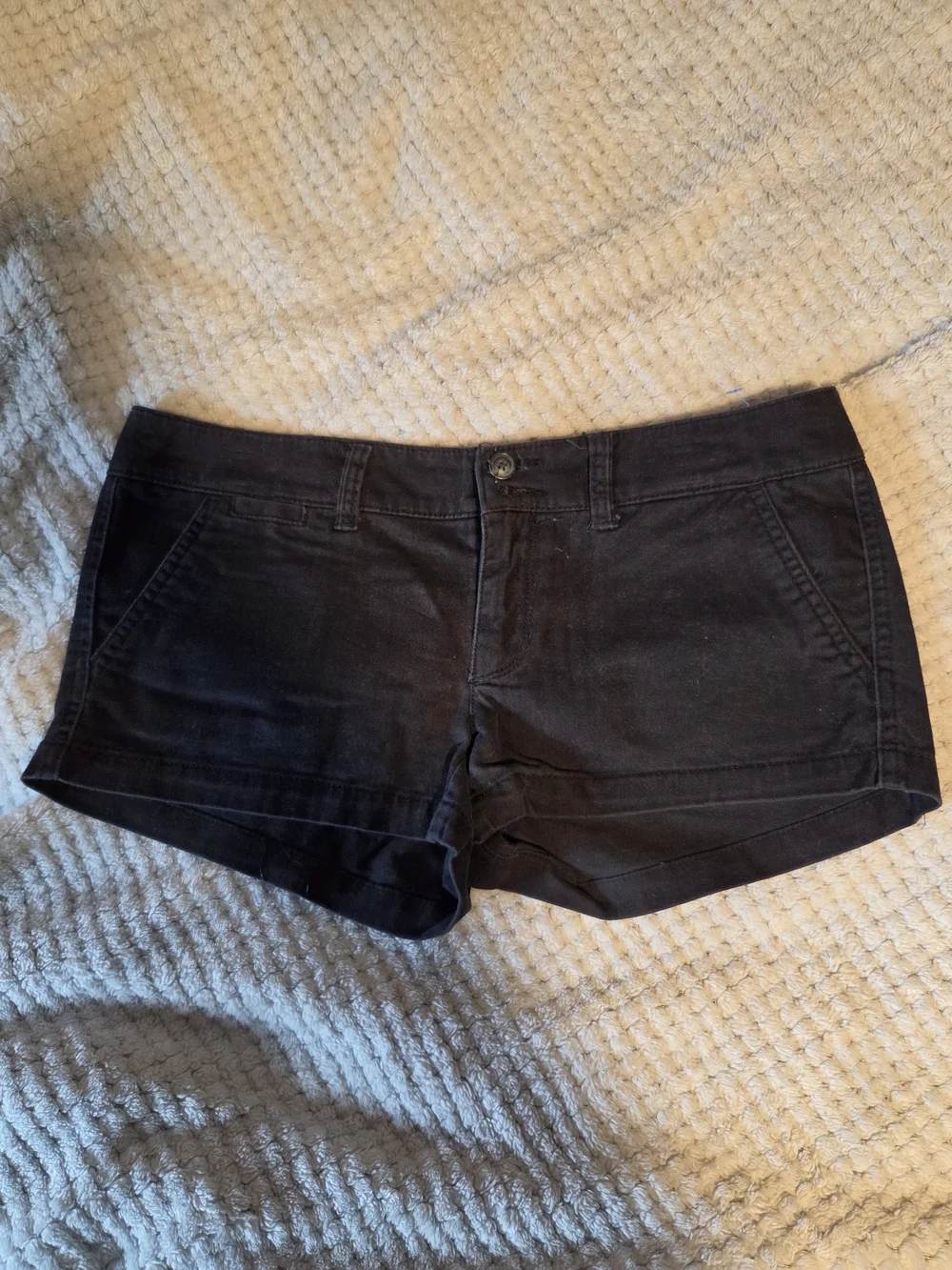 American Eagle Outfitters Black Denim Short Shorts
